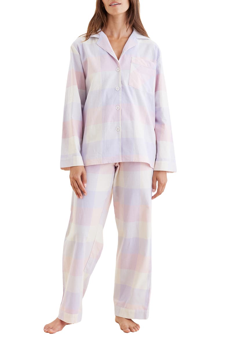 Papinelle Plaid Cotton Pajamas, Main, color,