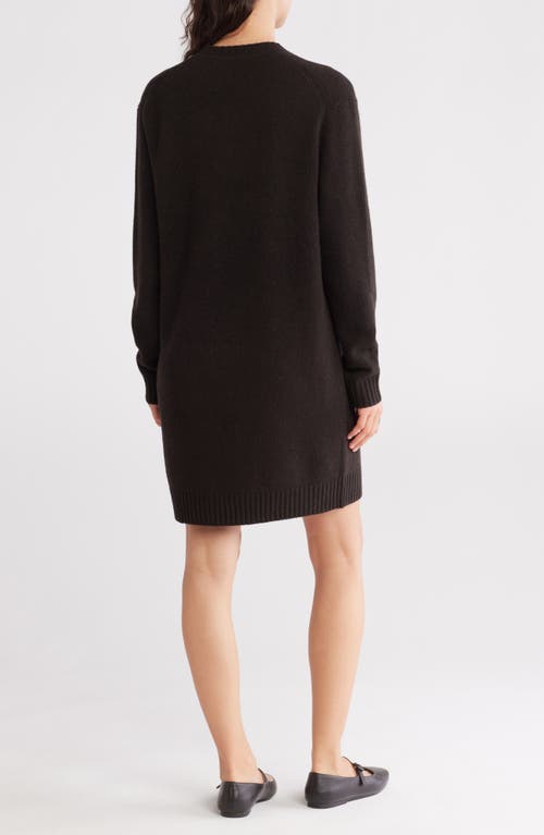 THEORY THEORY LONG SLEEVE WOOL & CASHMERE SWEATER DRESS