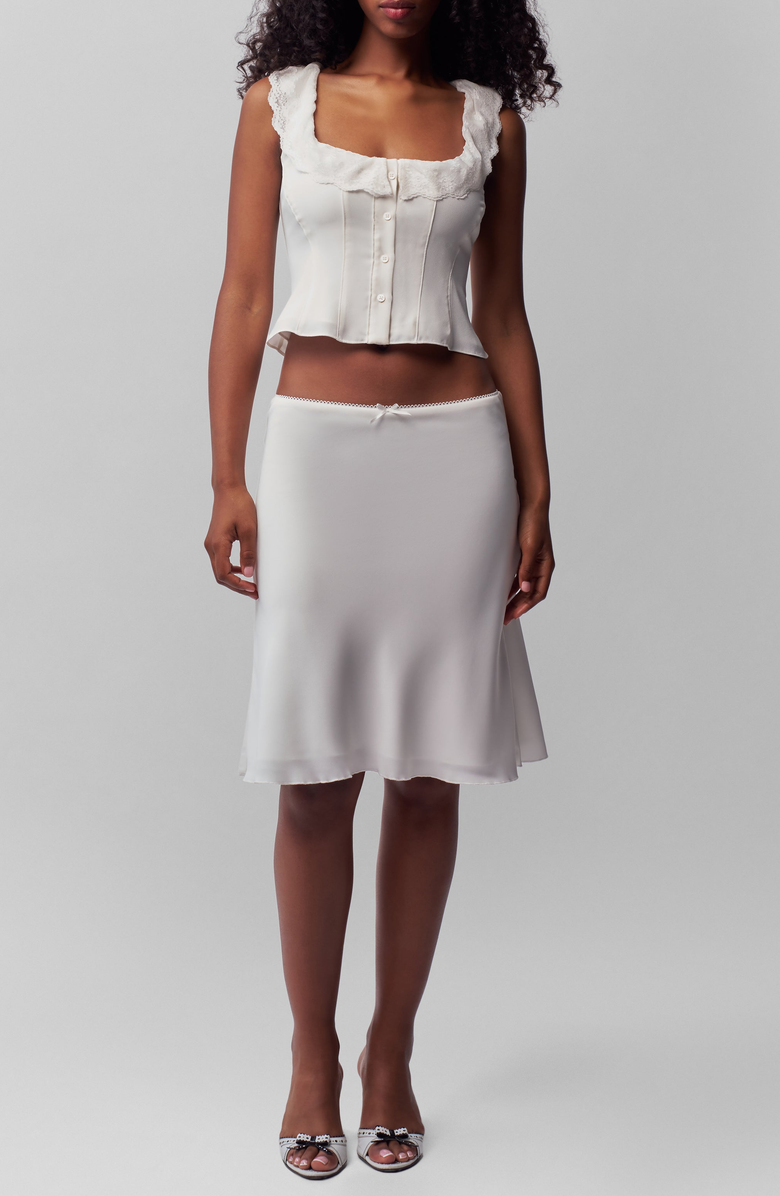 Guizio Paloma Lace Top, Main, color, White