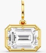 Everlee East West Emerald Lola Lab Diamond Pendant Charm in 14K