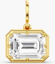 Everlee East West Emerald Lola Lab Diamond Pendant Charm in 14K