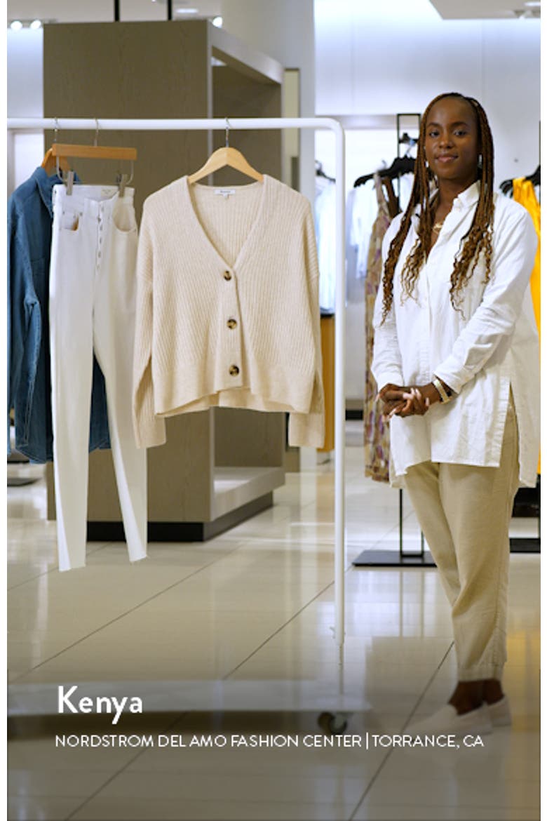 Cameron Ribbed Crop Cardigan video