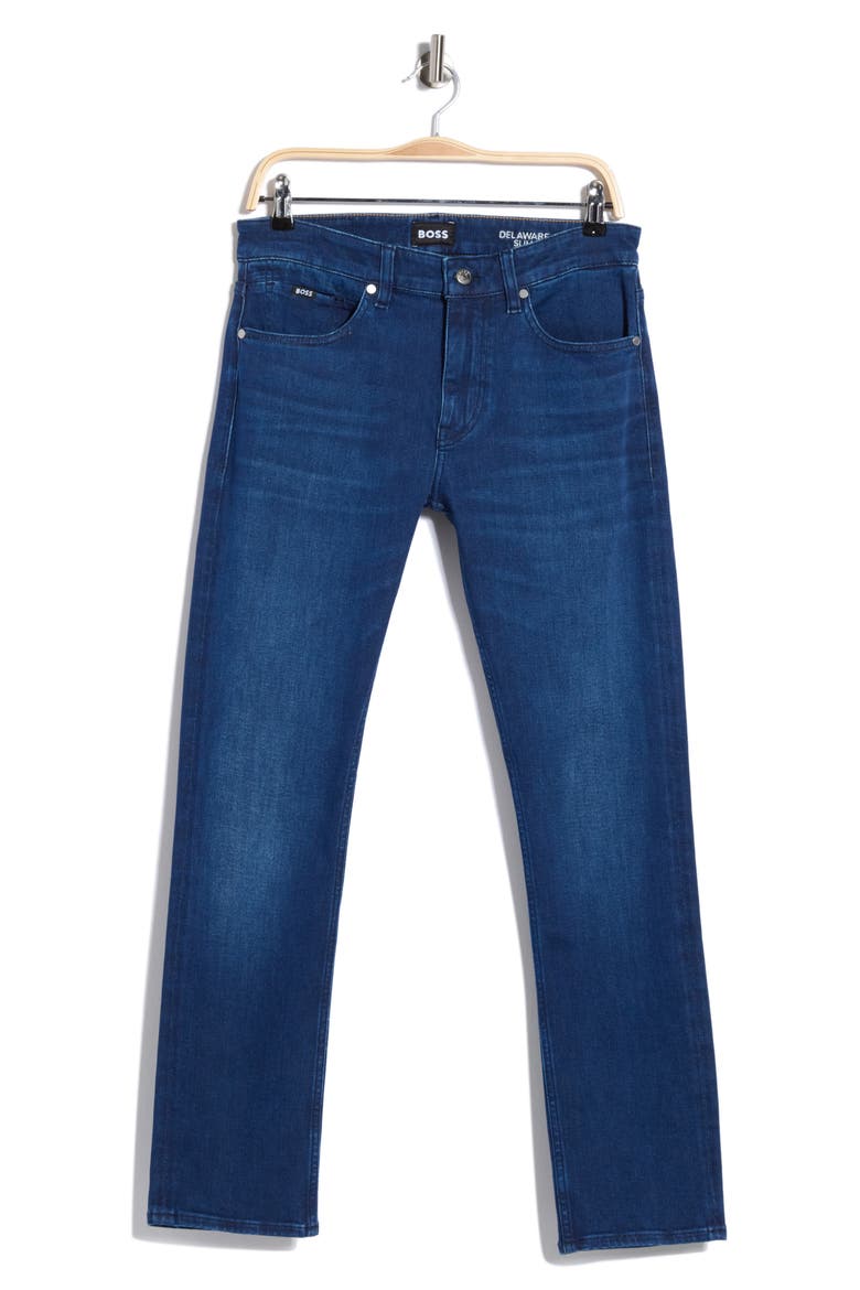 Delaware Slim Fit Jeans, Main, color, NAVY