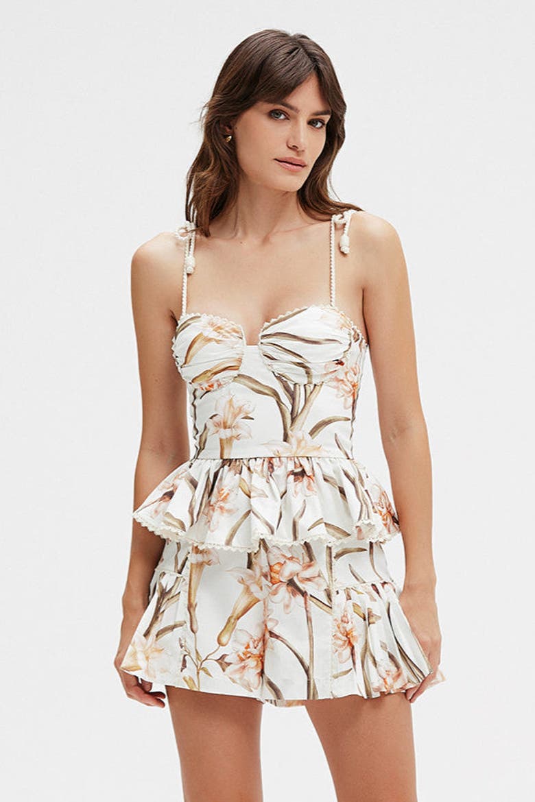 Botanic Retro Short, Alternate, color, OFF WHITE