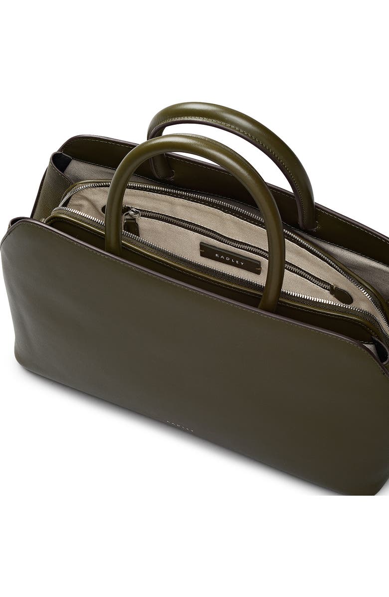 Radley Liverpool Street Medium Ziptop Satchel Bag, Alternate, color, Pine Needle