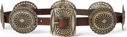 Polo Ralph Lauren Distressed Leather Concho Belt