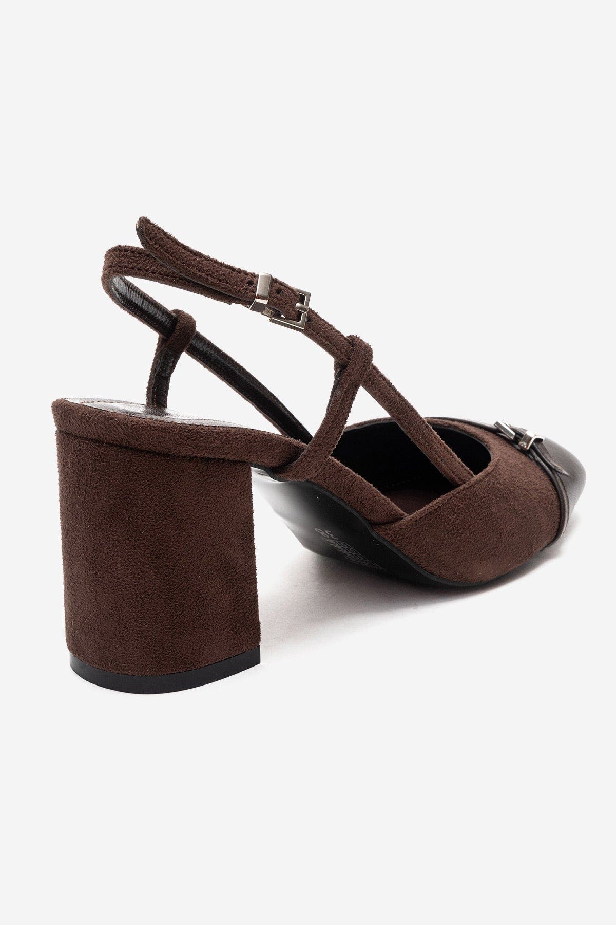 Desia Slingback Round Toe Pump, Alternate, color, Brown Suede