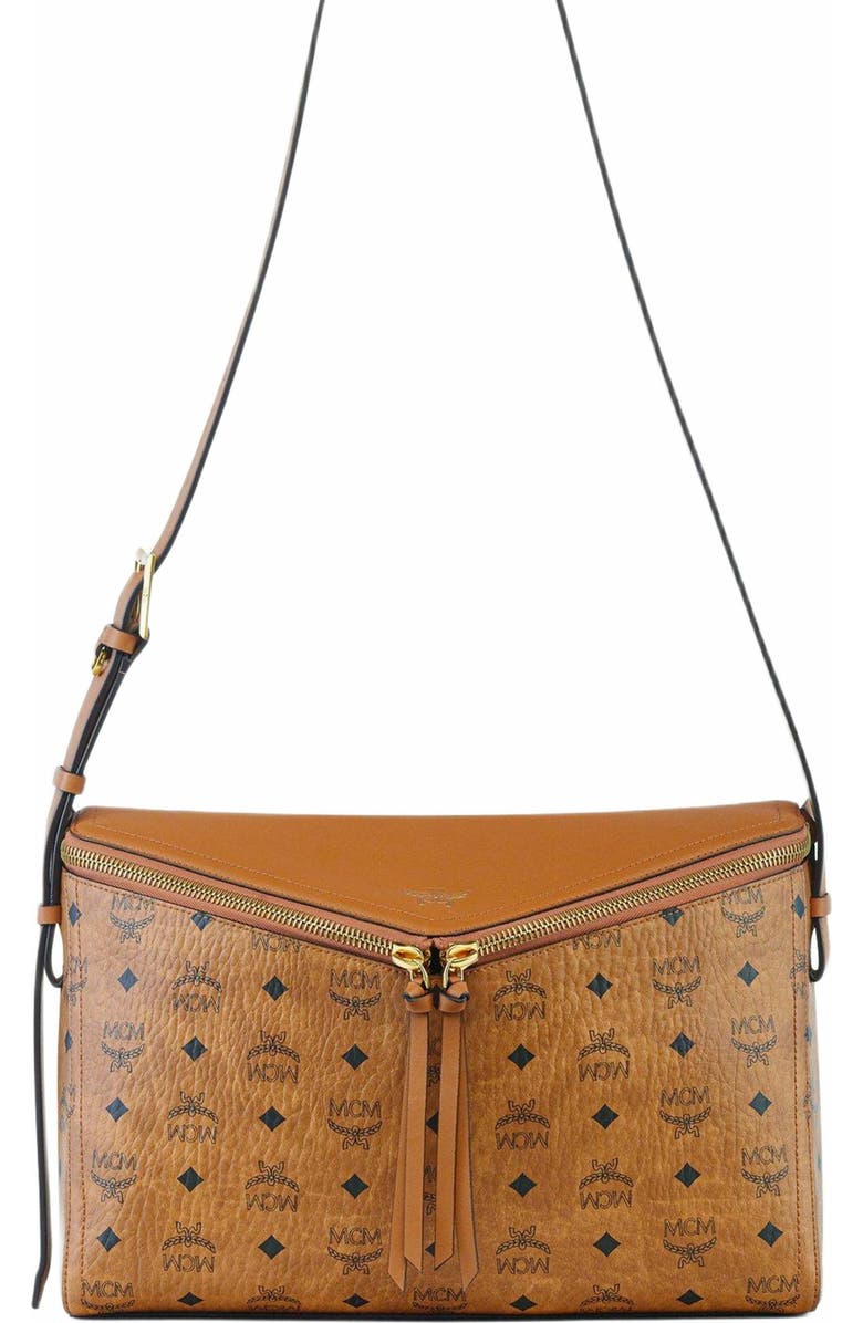 MCM Diamant 3D Shoulder Bag in Visetos Leather Mix, Alternate, color,