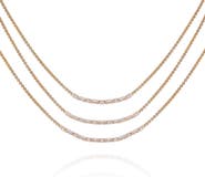 Vince Camuto Crystal Layered Necklace