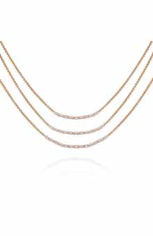 Vince Camuto Crystal Layered Necklace