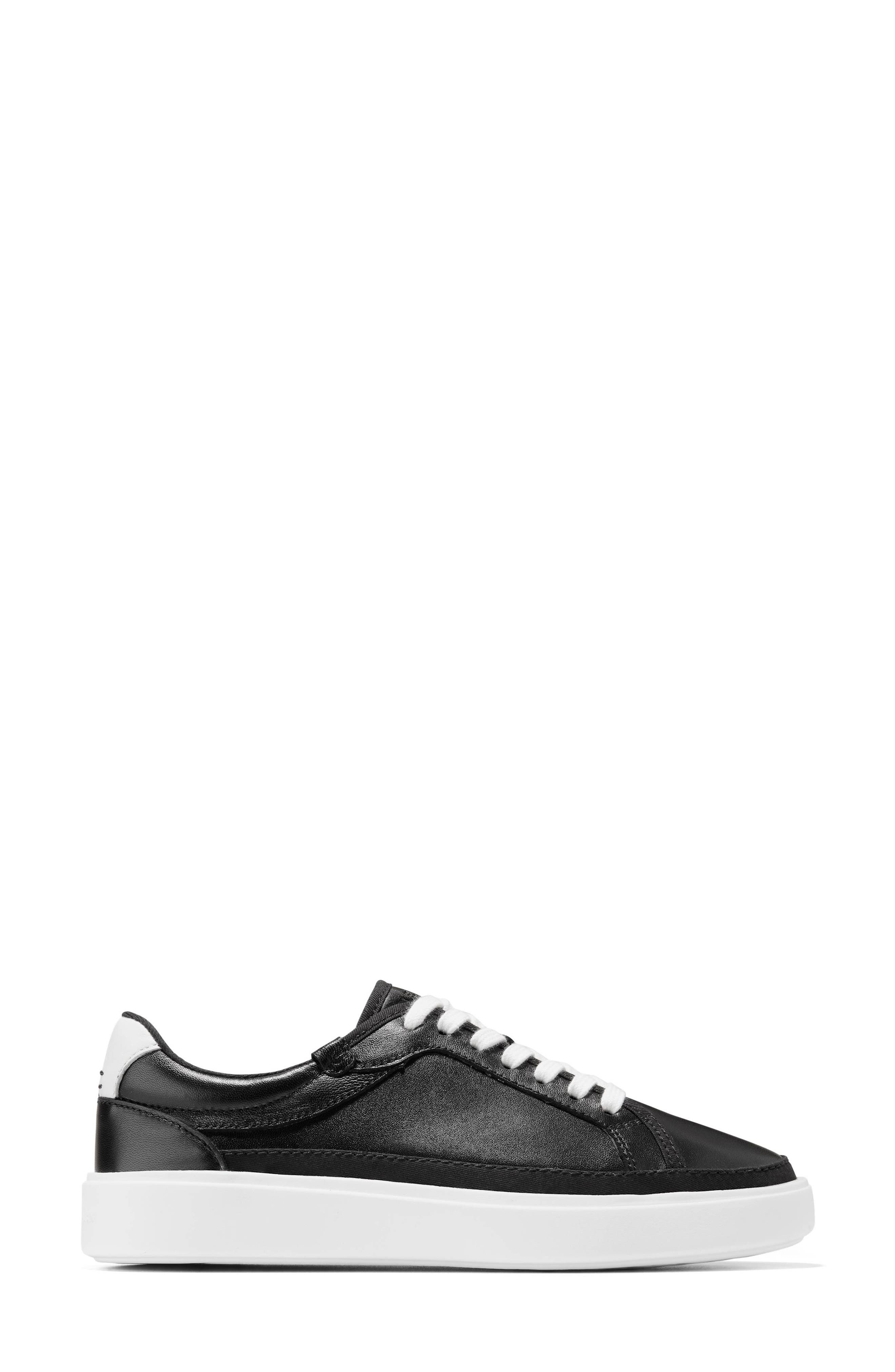 Grand Crosscourt Rydell Sneaker, Alternate, color, BLACK LEATHER