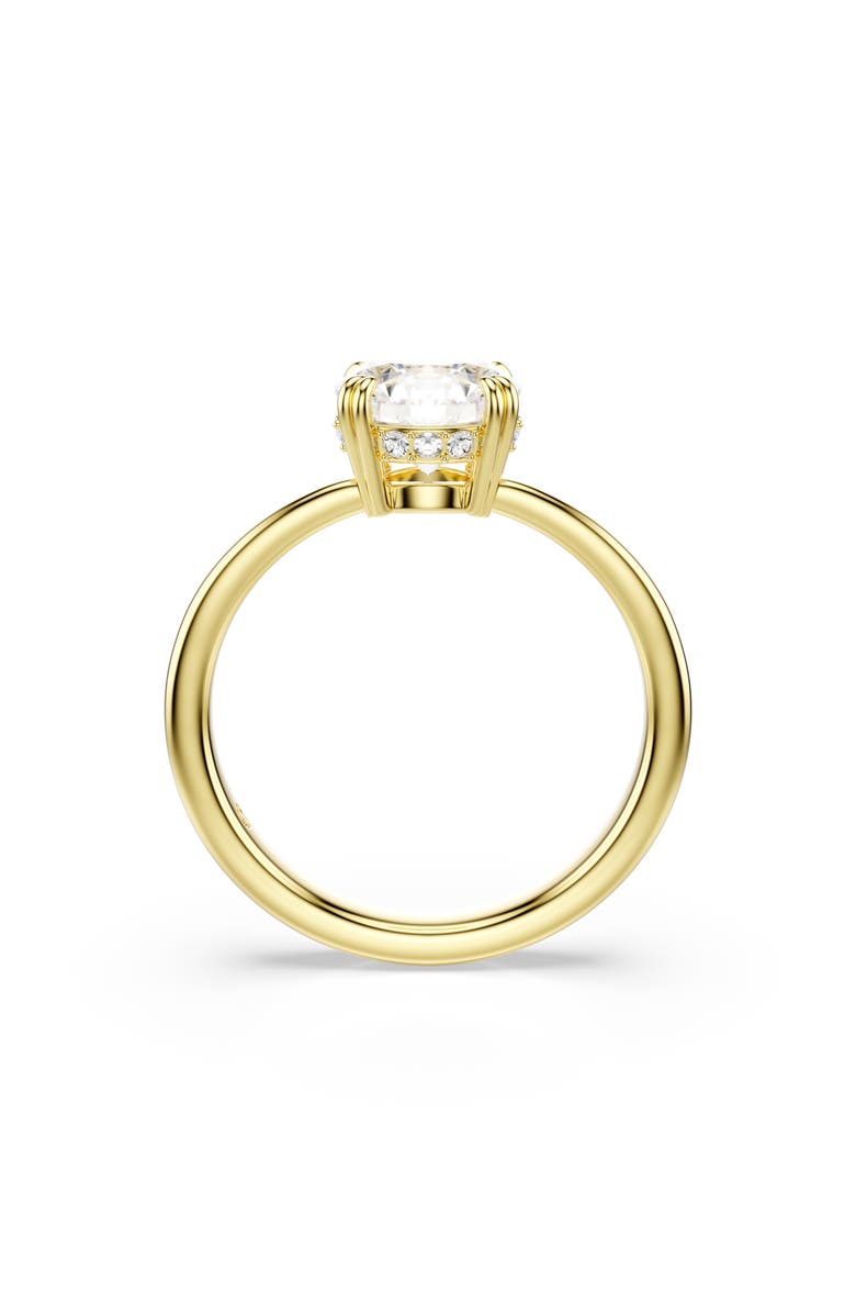 Swarovski Stilla Cocktail Ring, Alternate, color, Gold/ White