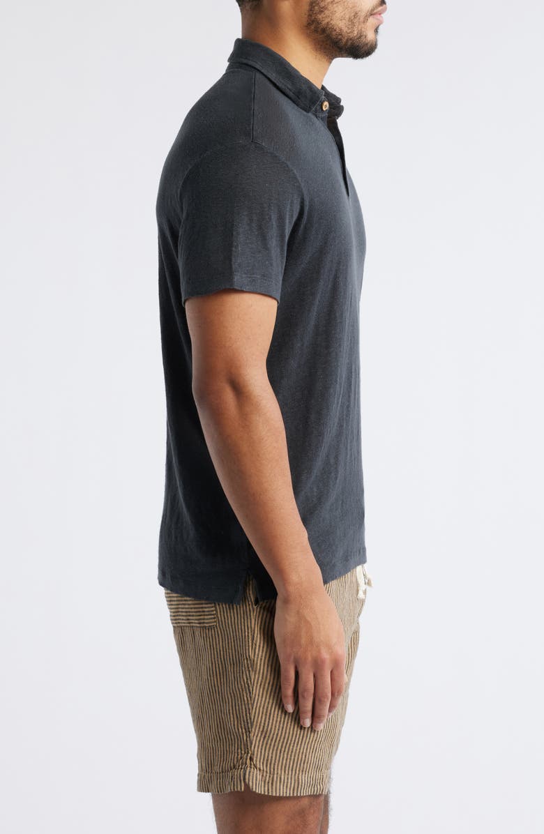 ALEX CRANE Linen Polo, Alternate, color, Night