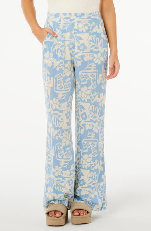 Print Wide Leg Pants