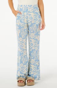 Rip Curl Print Wide Leg Pants