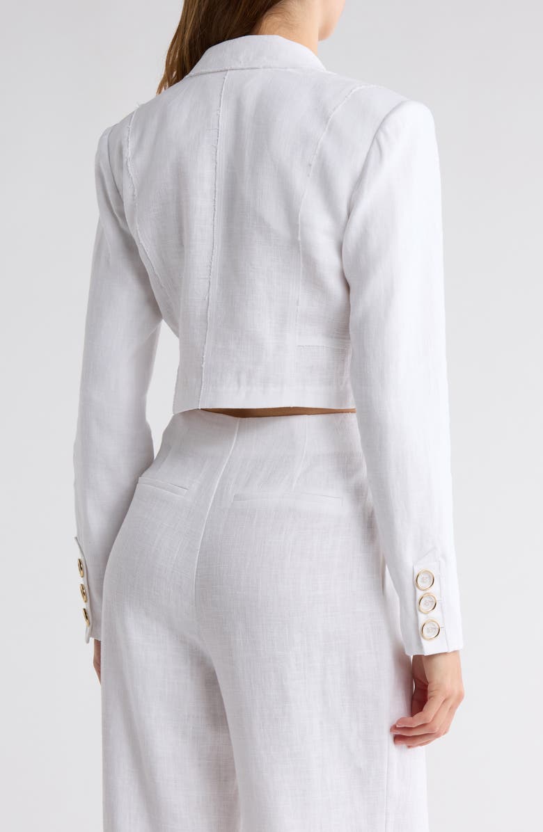 Ramy Brook Emmeline Crop Jacket, Alternate, color, White