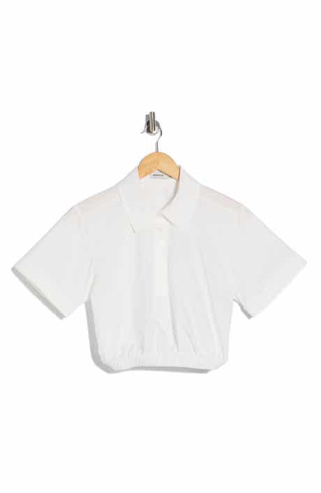 Simkhai Nicky Crop Button-Up Shirt