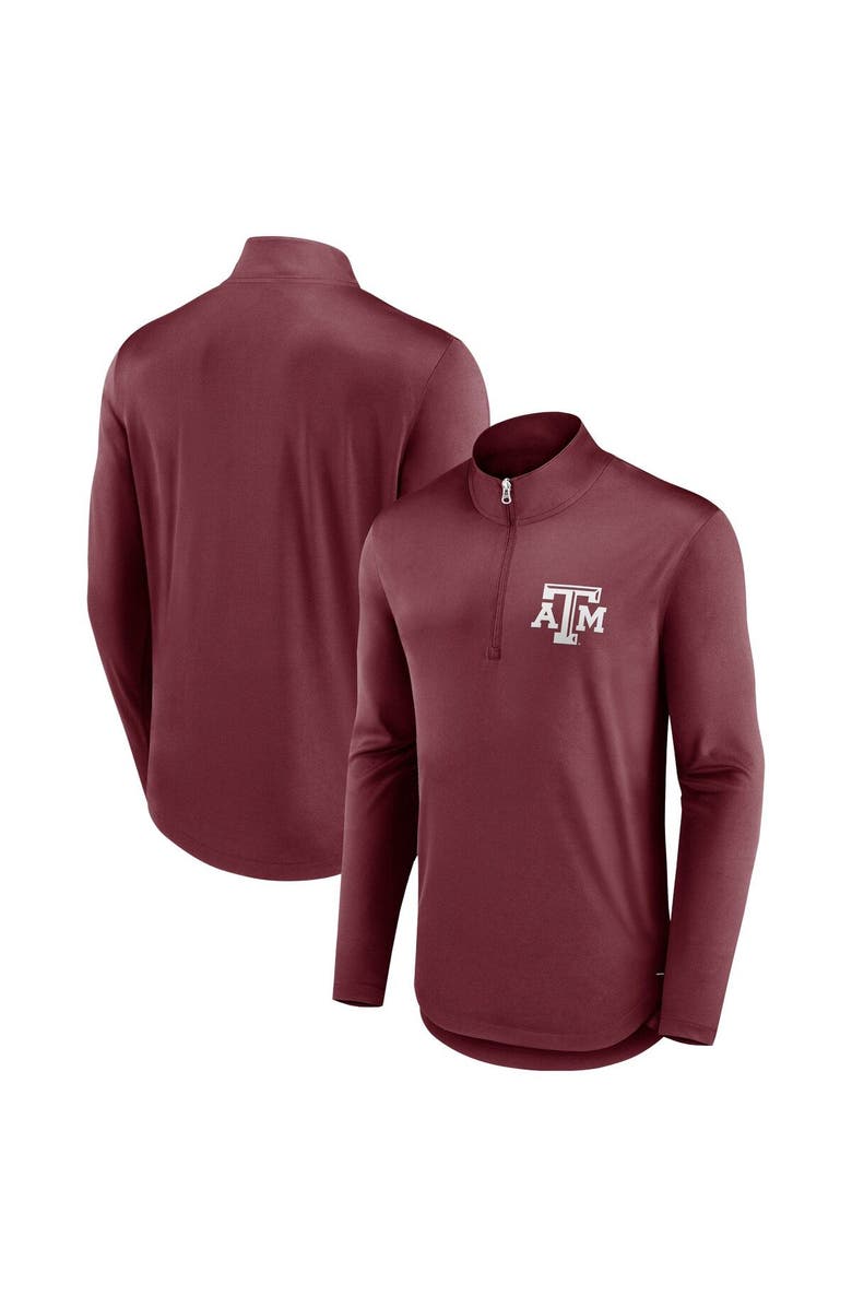 FANATICS Men's Fanatics Branded Maroon Texas A&M Aggies Tough Minded Quarter-Zip Top, Main, color, 