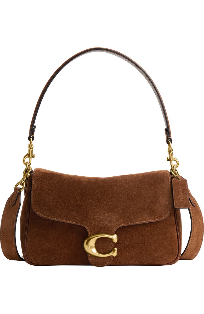 COACH Tabby Soft Suede Shoulder Bag, Main, color,