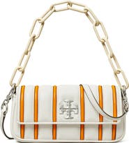 Tory Burch Small Kira Stripe Bombe Convertible Shoulder Bag