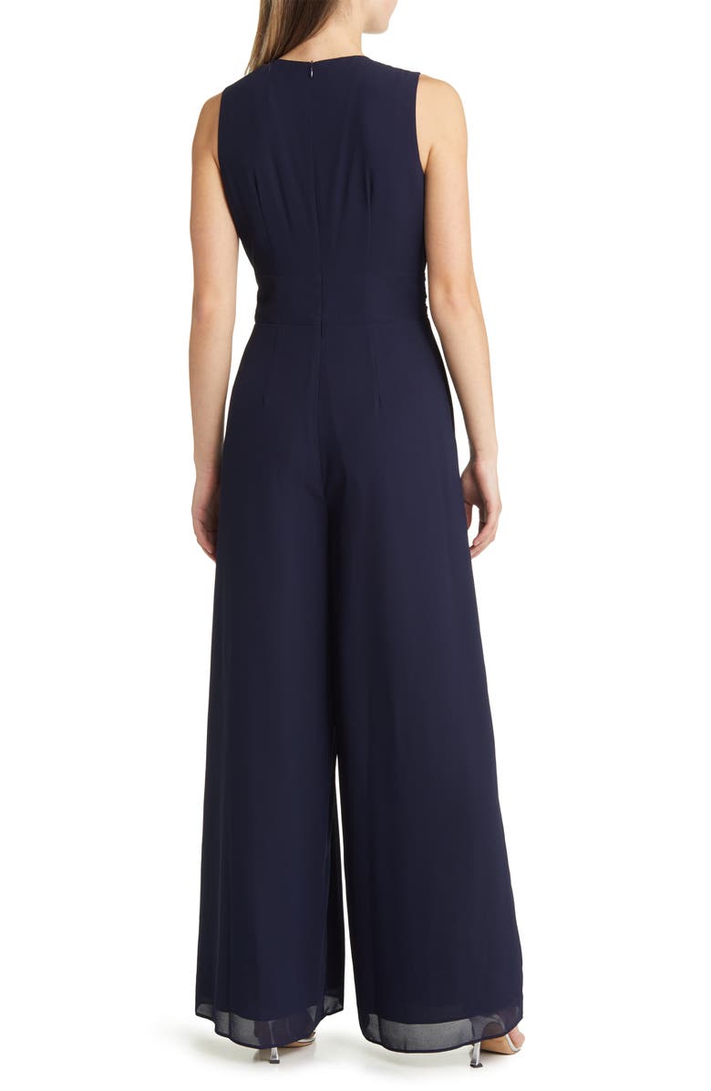 Vince Camuto Twist Front Chiffon Gown, Alternate, color,