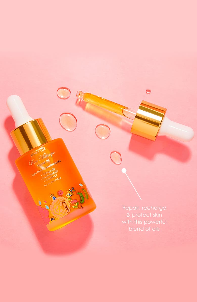 Winky Lux Rose Moringa Facial Oil, Alternate, color, 