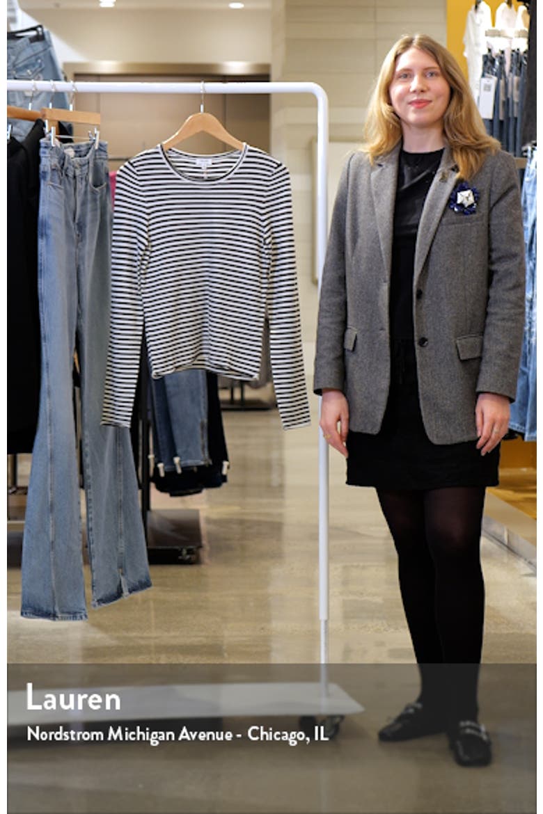 x @cellajaneblog Stripe Layering Long Sleeve T-Shirt video