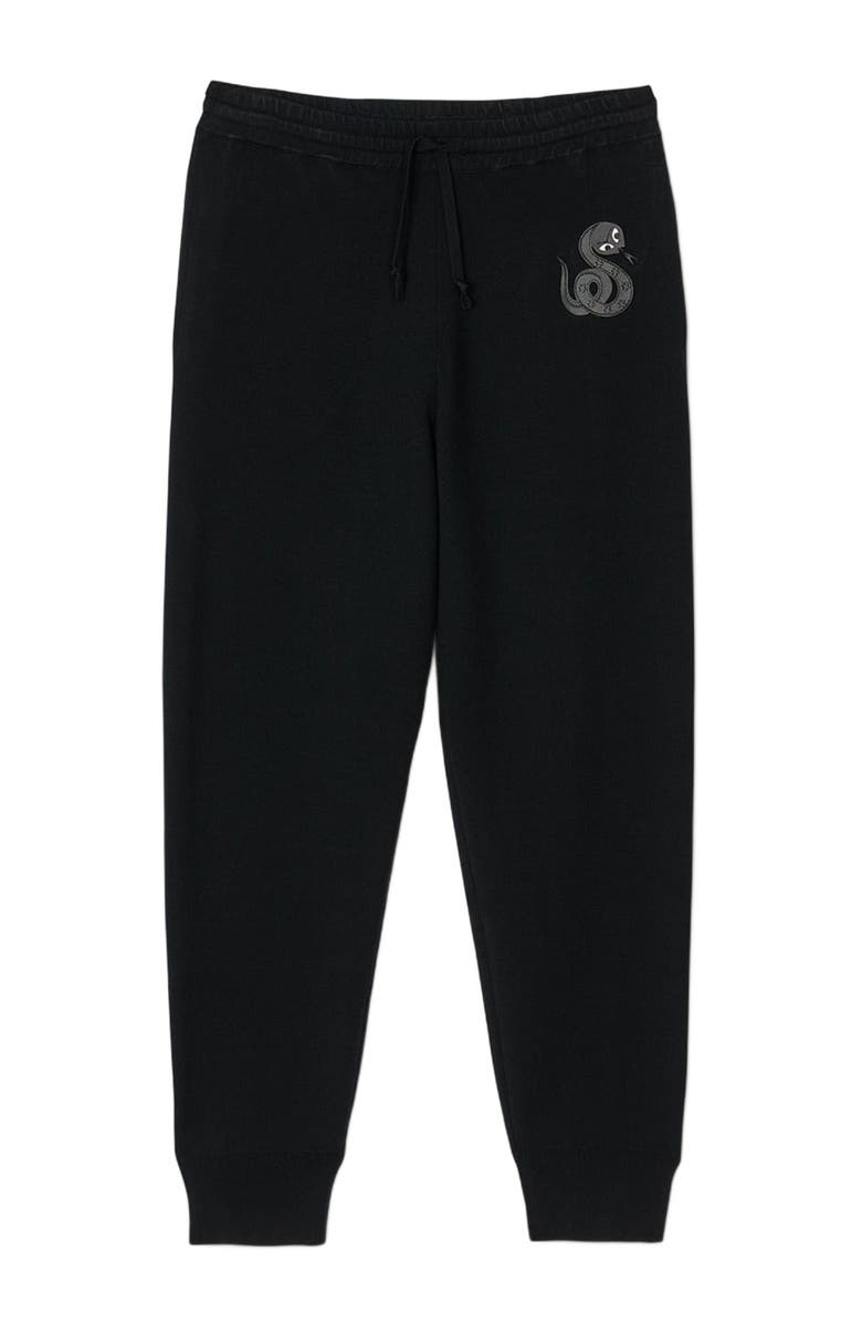 SANDRO Joggers with snake detail, Alternate, color, 