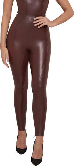 Lia High Waist Latex Leggings