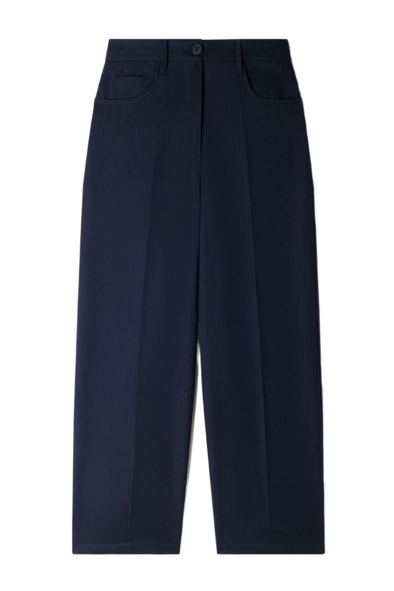 Wool suit trousers, Alternate, color, Navy blue