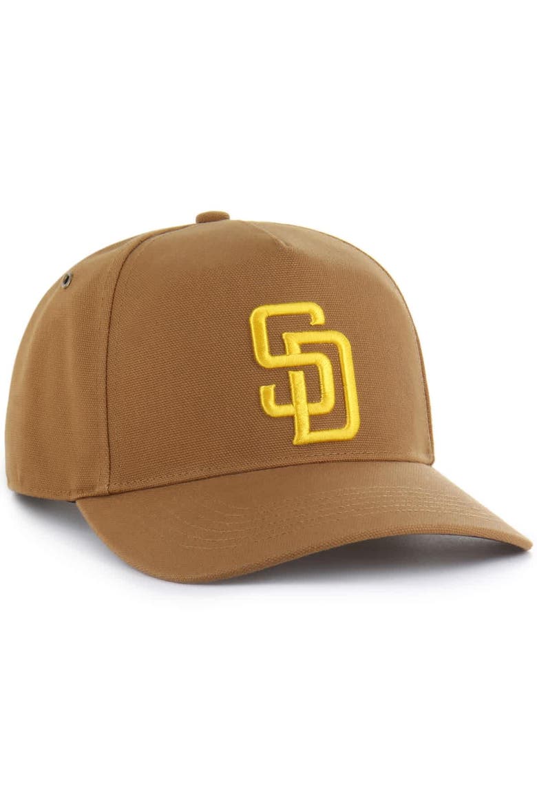 Men's Carhartt x '47  Brown San Diego Padres Hitch Adjustable Hat, Alternate, color, Brown