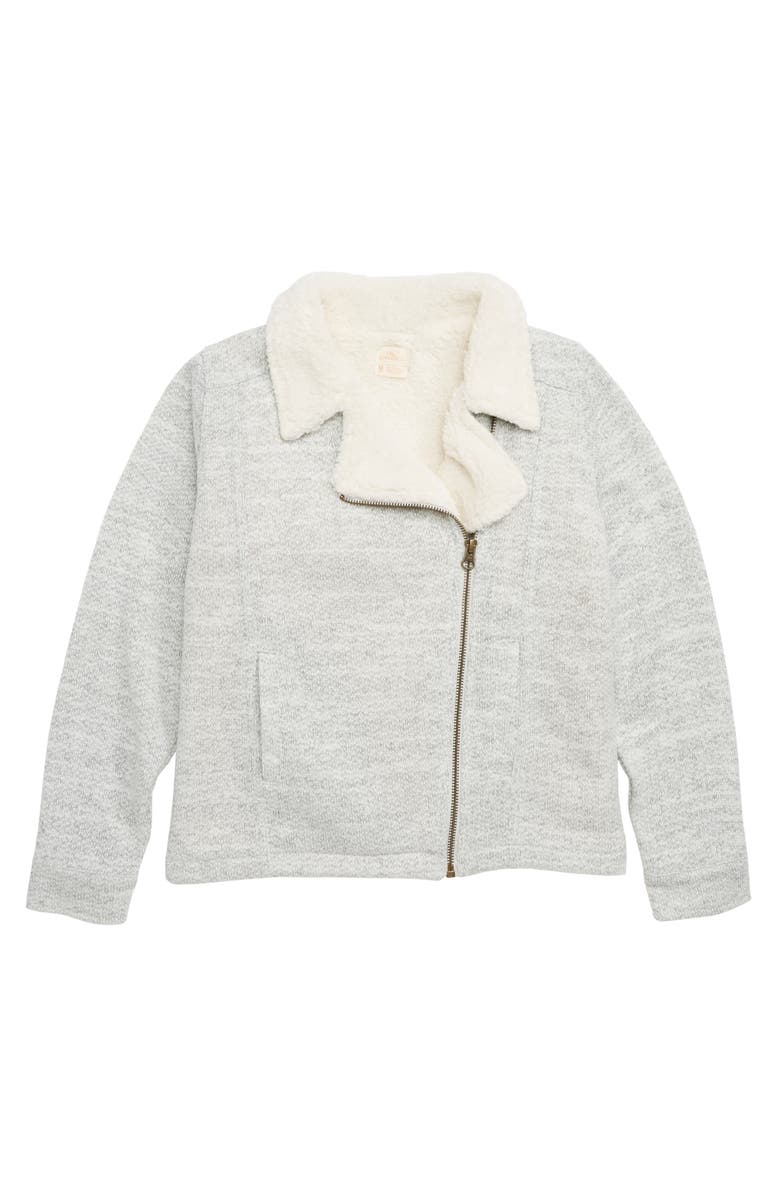 O'Neill Alta Fleece Moto Jacket, Main, color, 