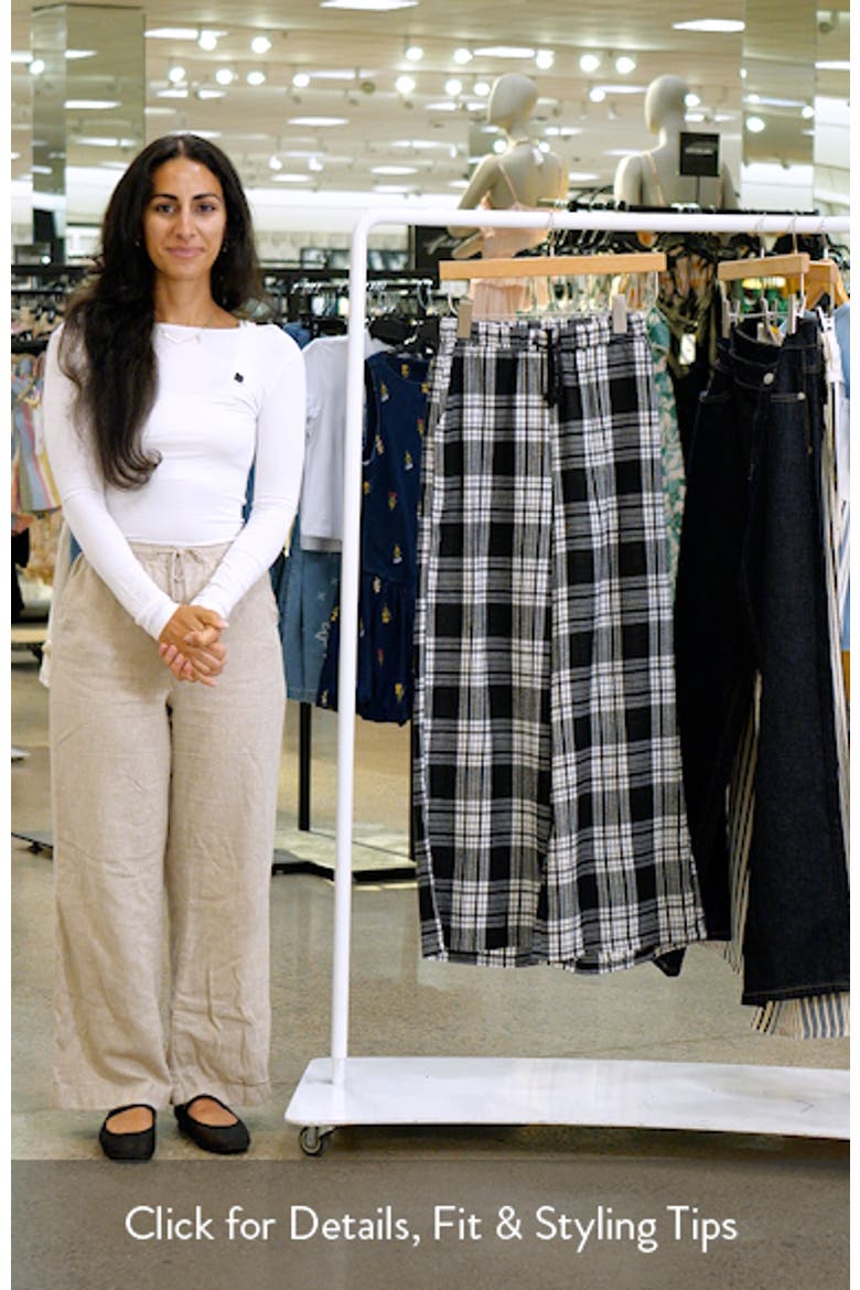 Lounge Around Plaid Wide Leg Pants video