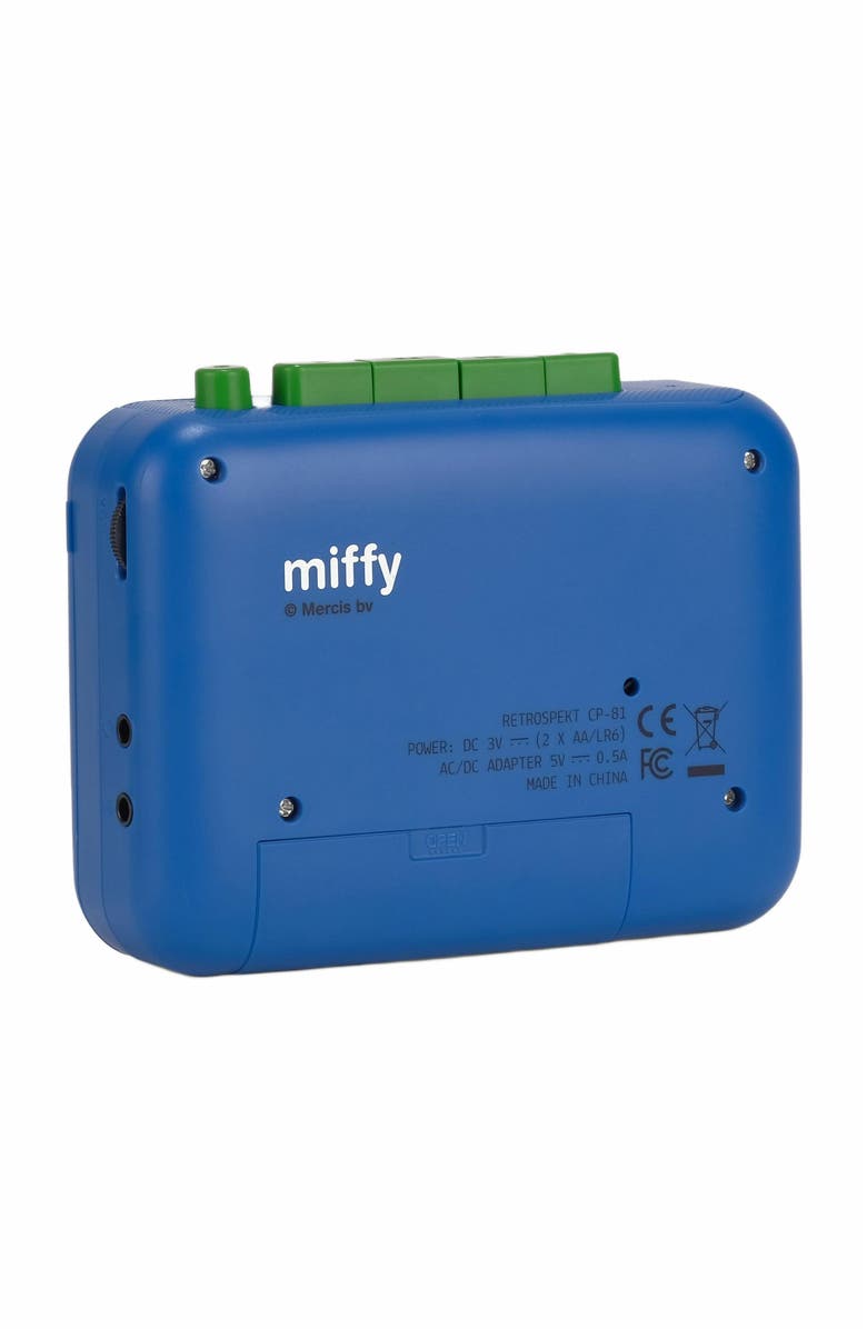 Retrospekt Miffy + Retrospekt CP-81 Portable Cassette Player, Alternate, color, Blue