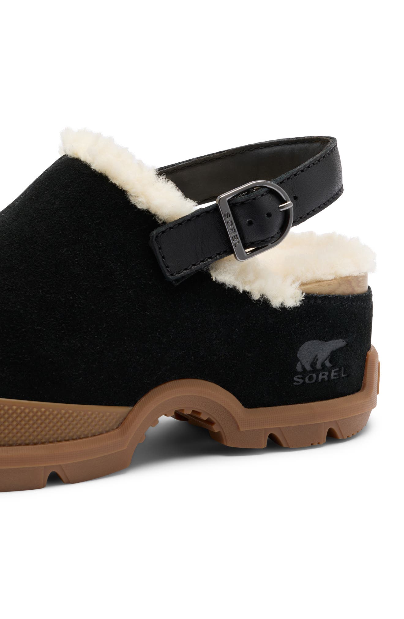 Roam N Clog Cozy Platform Clog, Alternate, color, BLACK/ GUM 10