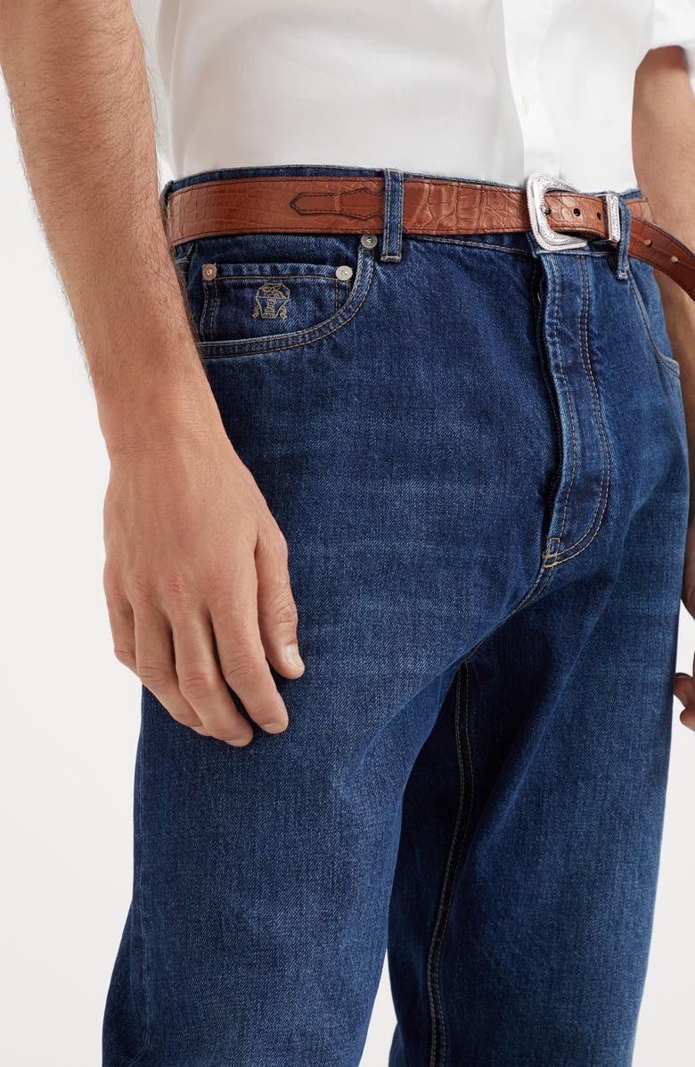 Brunello Cucinelli Iconic fit five-pocket trousers, Alternate, color, 