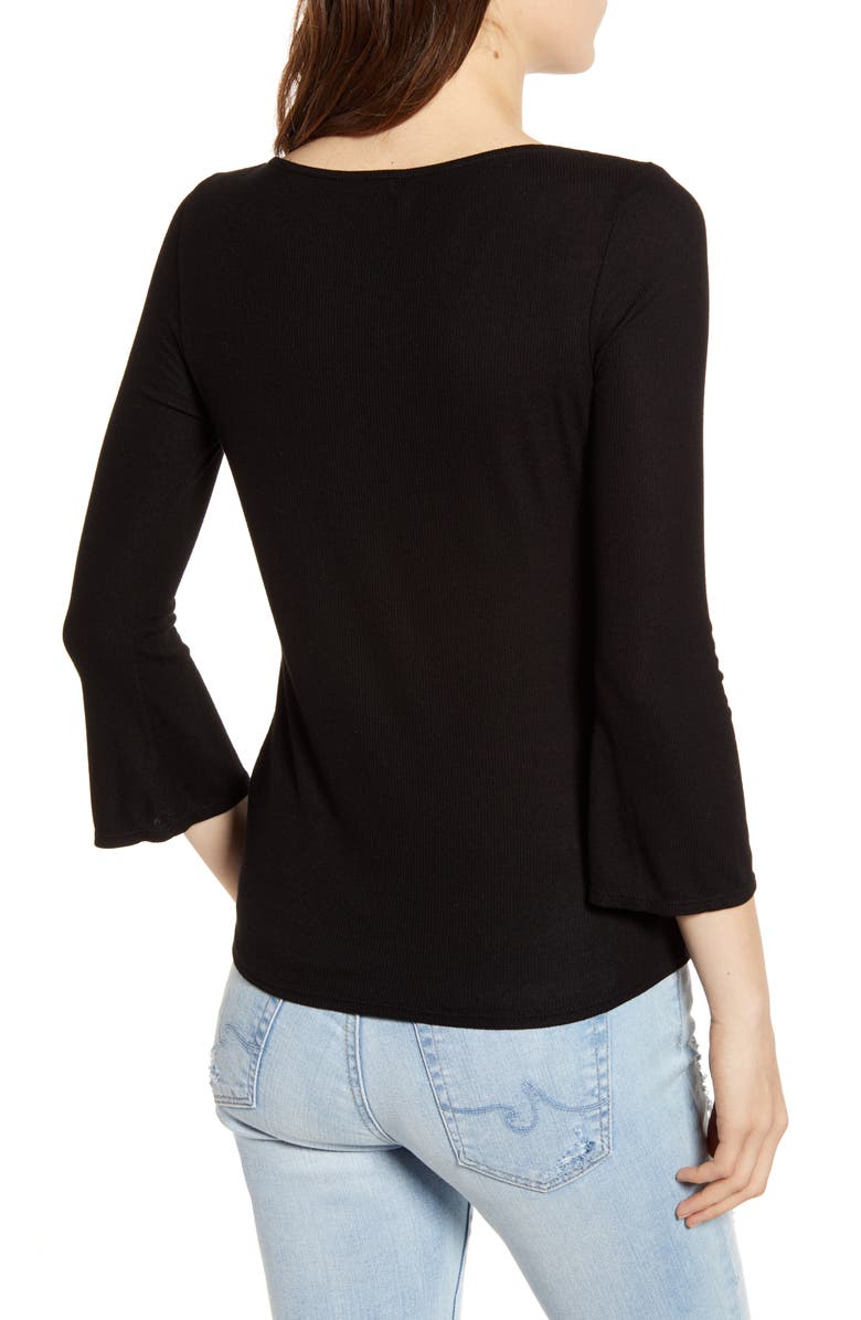 AG Seya Boat Neck Ribbed Tee, Alternate, color, 