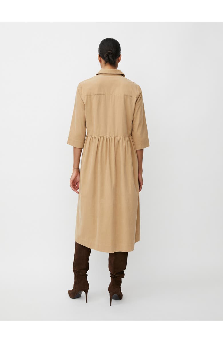 Masai Copenhagen MaNynisla 3/4 Sleeve Midi Dress, Alternate, color, Travertine