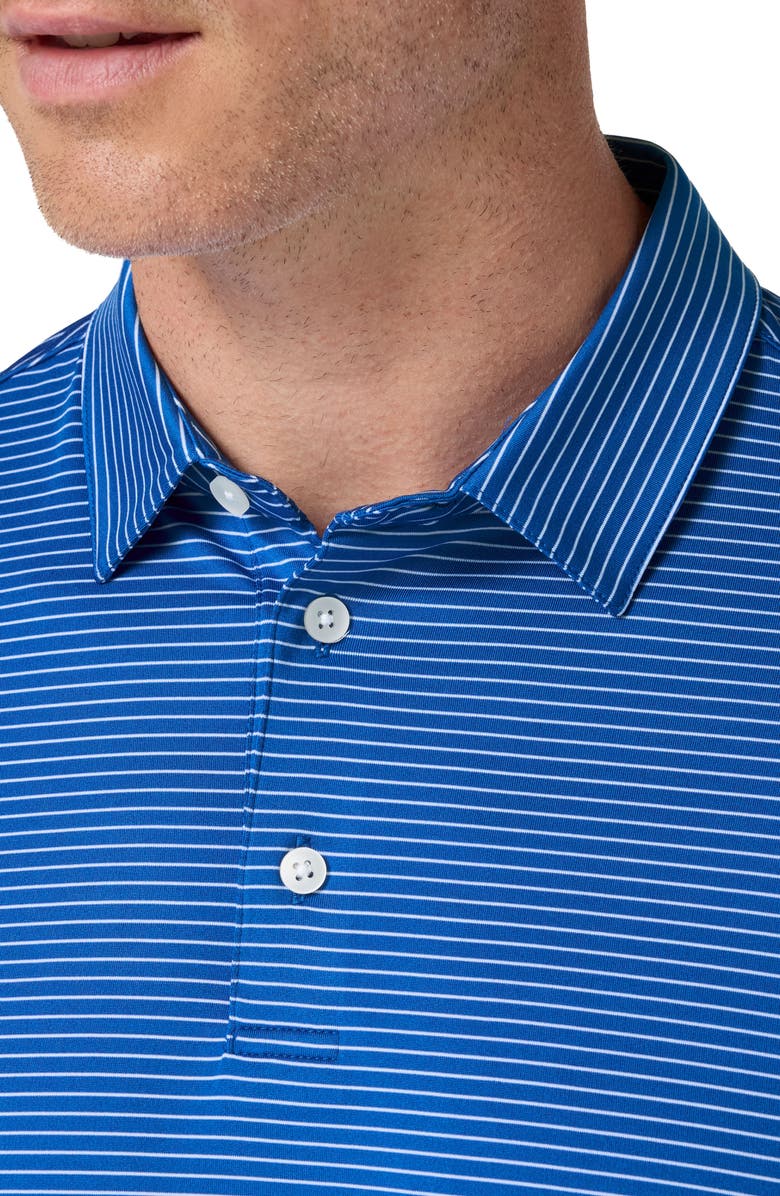 Mizzen+Main Versa Trim Fit Performance Golf Polo, Alternate, color, Blue Alternating Stripe