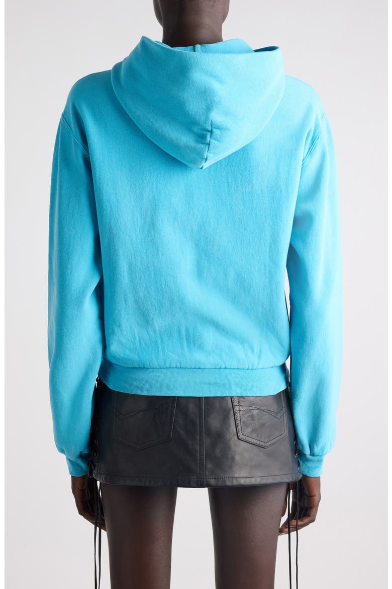 Laurel Embroidered Full Zip Dry Fleece Hoodie, Alternate, color, AZURE/ NAVY