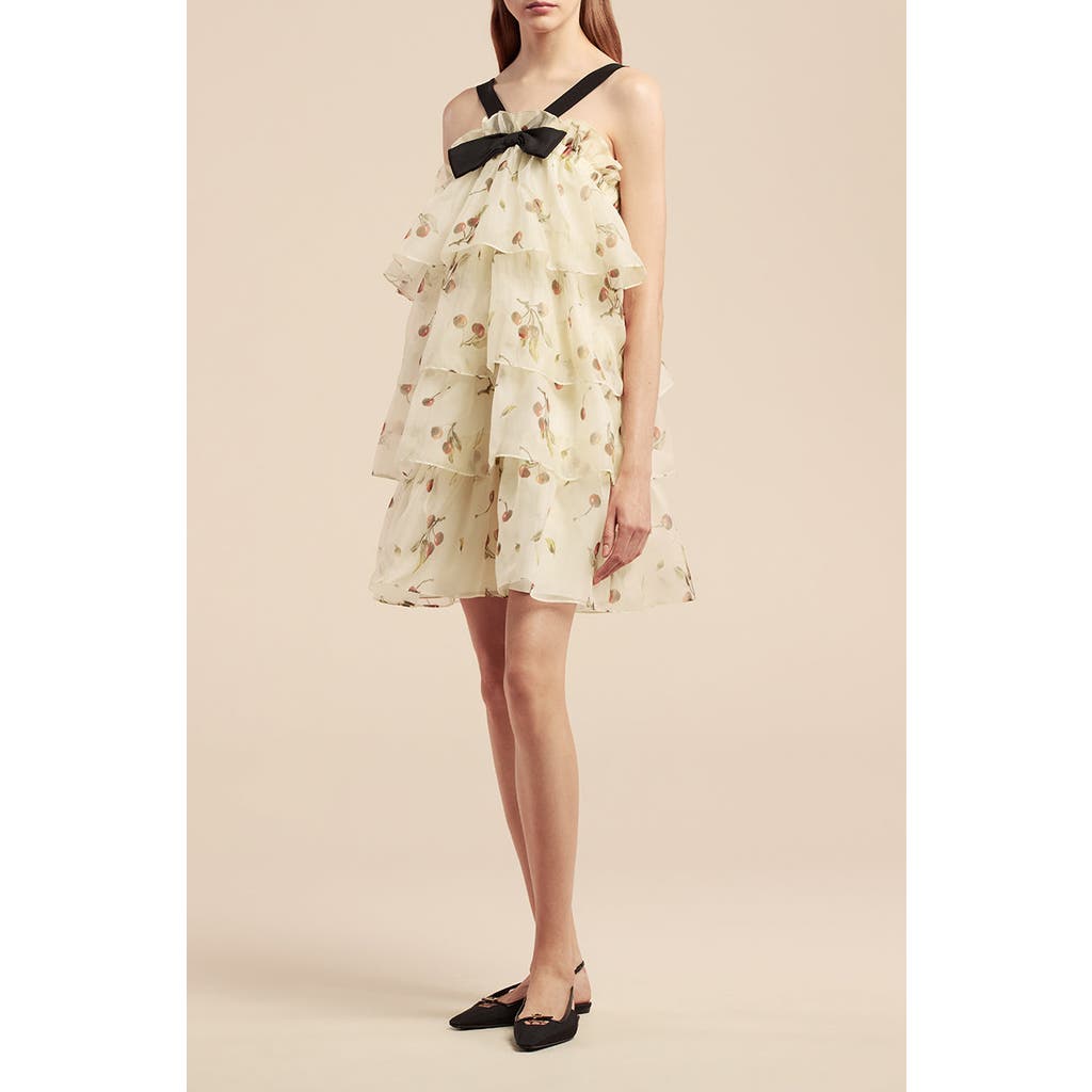 REBECCA TAYLOR REBECCA TAYLOR CHERRY TIERED ORGANZA DRESS