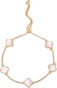 Brook and York Chatham Mother-of-Pearl Clover Station Bracelet