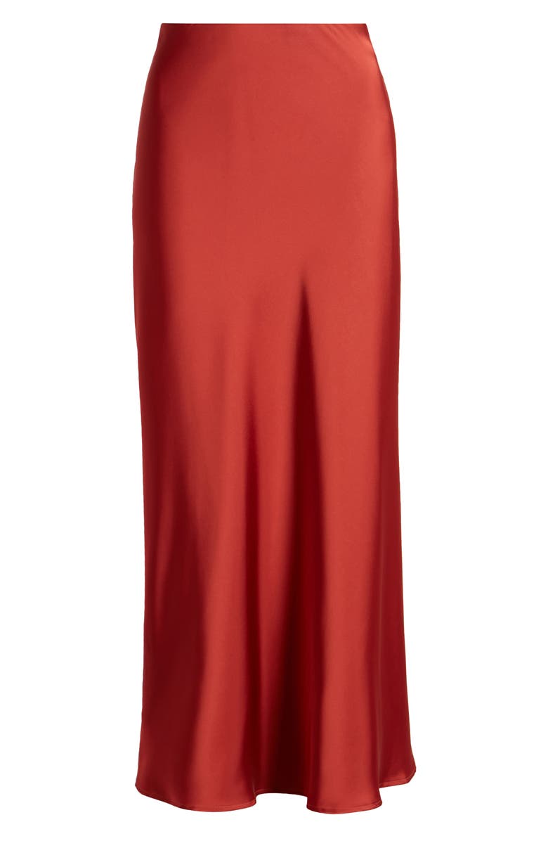 Tahari ASL Bias Satin Maxi Skirt, Alternate, color, 