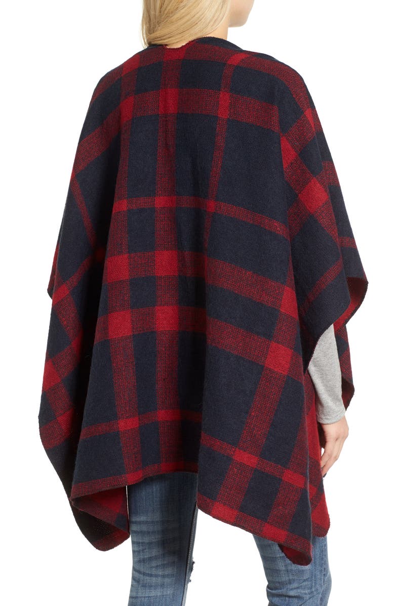 BP. Buffalo Plaid Cape, Alternate, color,
