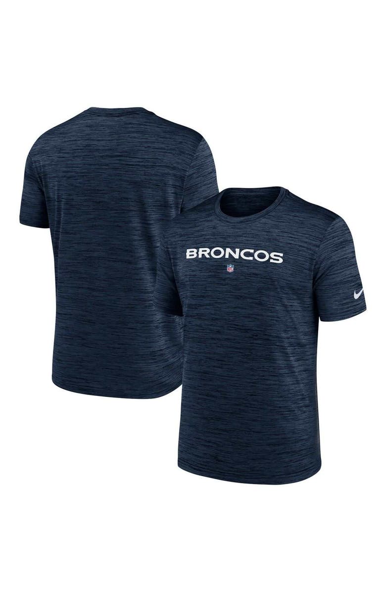 Nike Men's Nike Navy Denver Broncos Velocity Performance T-Shirt, Alternate, color, Navy