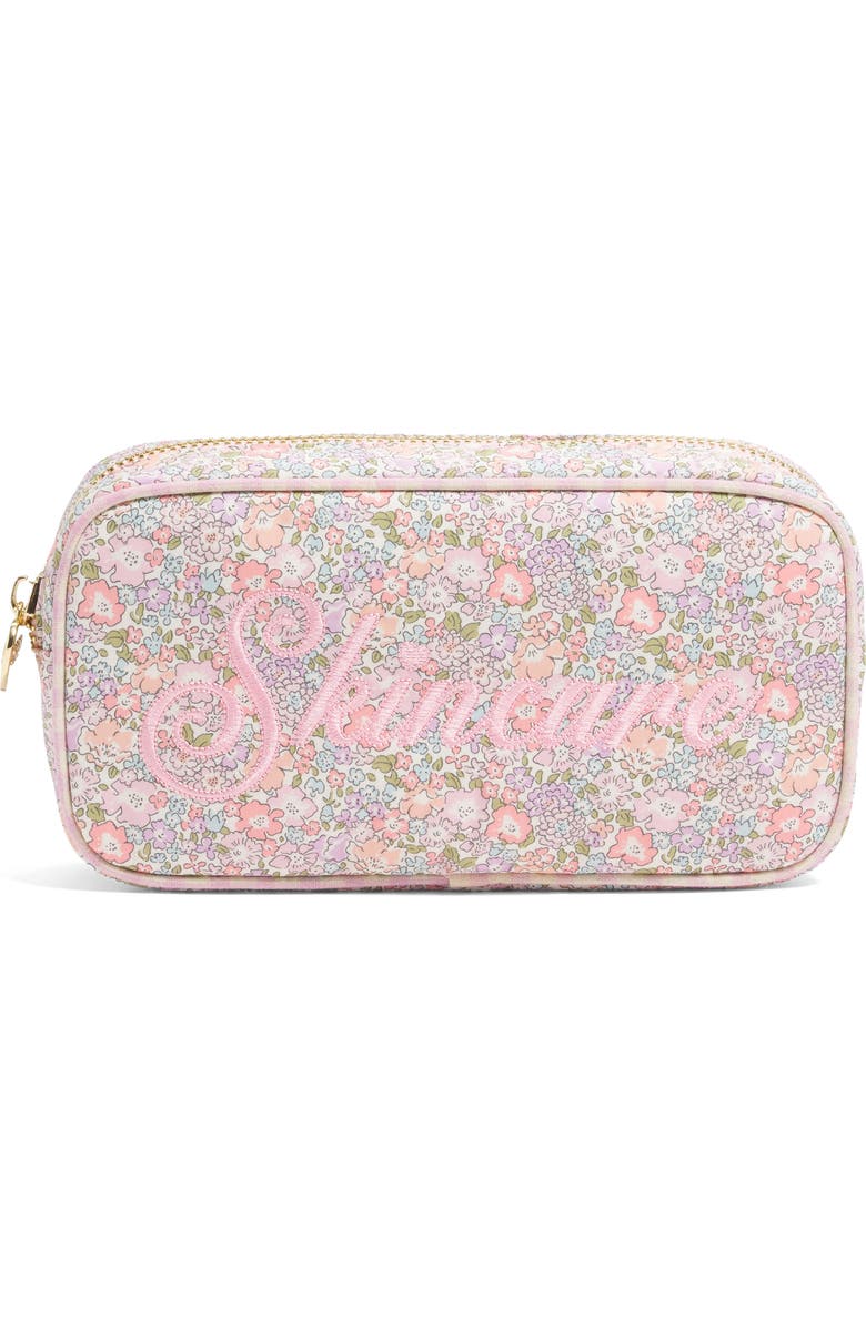 Stoney Clover Lane x Liberty Small Skincare Embroidered Cotton Pouch, Main, color, Michelle