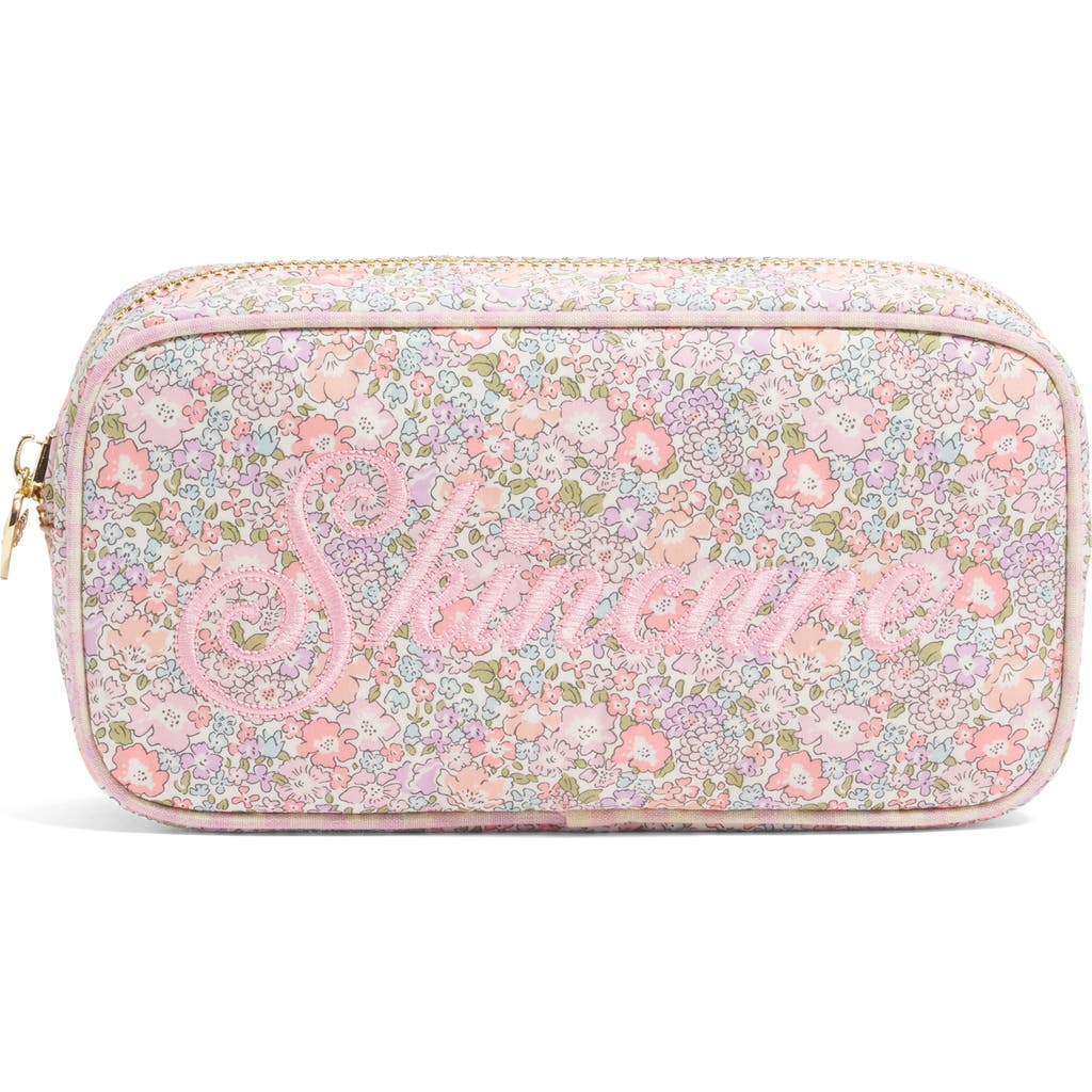 Stoney Clover Lane x Liberty Small Skincare Embroidered Cotton Pouch in Michelle at Nordstrom