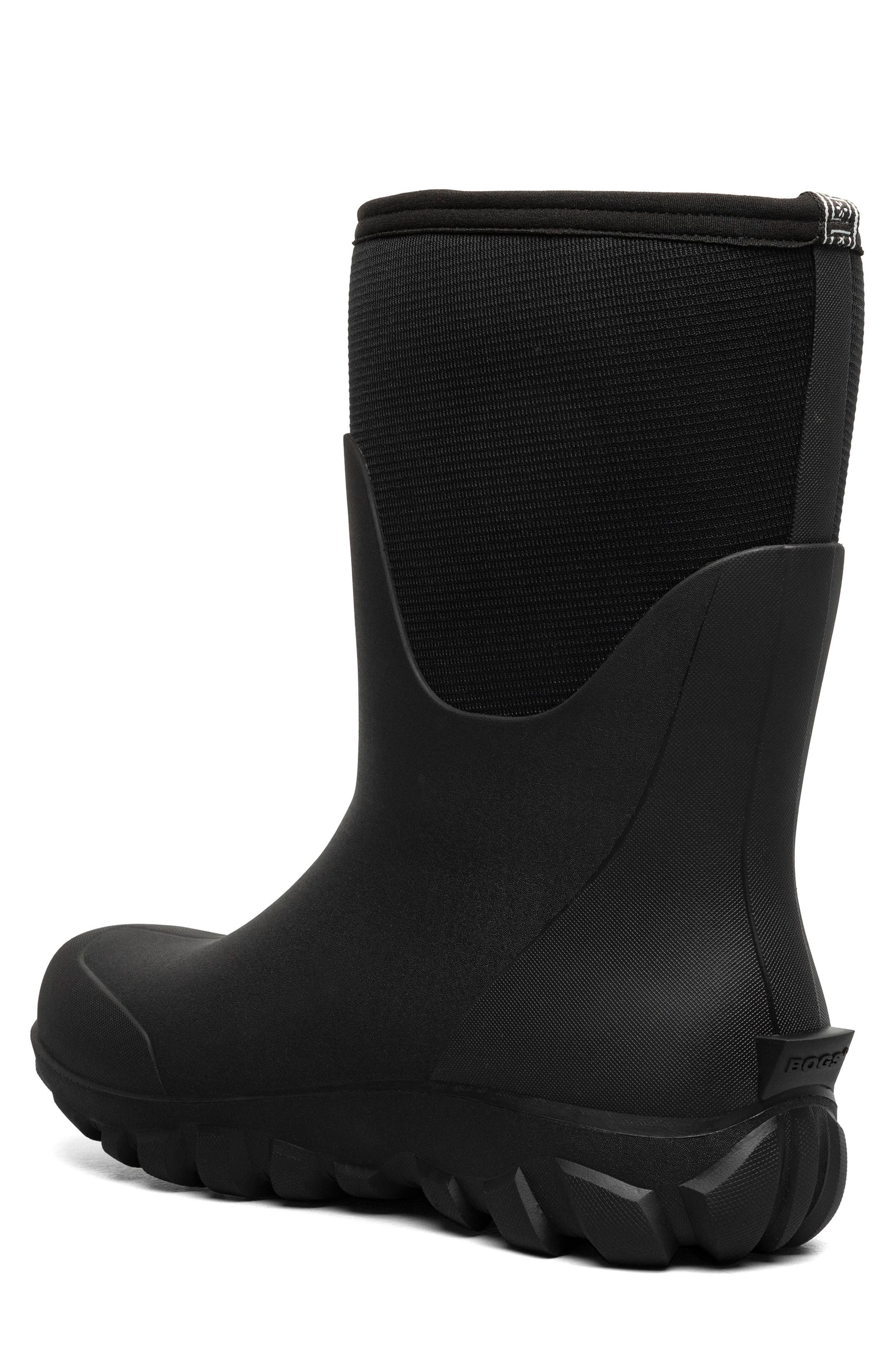 Bogs Classic Seamles Mid Waterproof Boot, Alternate, color, Black