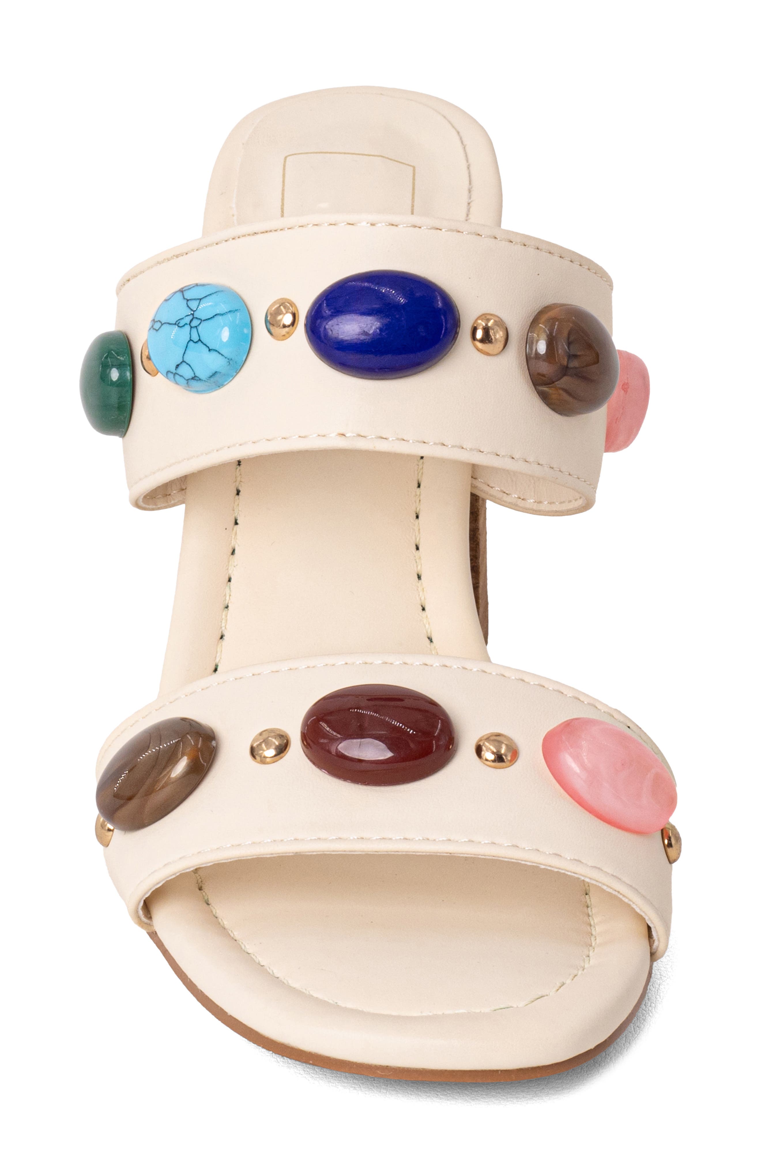 SHUSHOP Elizabeth Block Heel Sandal, Alternate, color, Bone