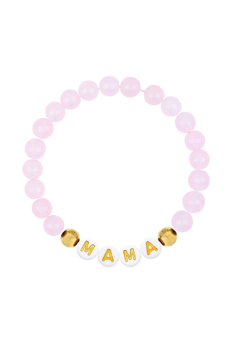& Little Miss Zoe 14K Gold Filled "Mommy & Me" Bracelet Set, Alternate, color, Pink